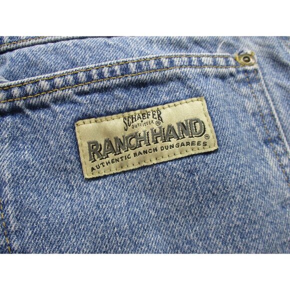 Schaefer Outfitter Ranch Hand Dungarees Blue Jeans Mens 33x32 USA Made In Texas - Picture 10 of 10